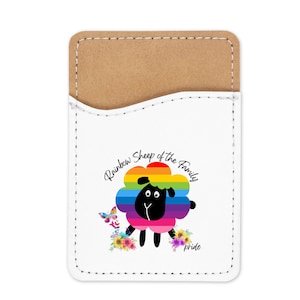 Rainbow Sheep of the Family Phone Wallet Titular de la tarjeta de crédito