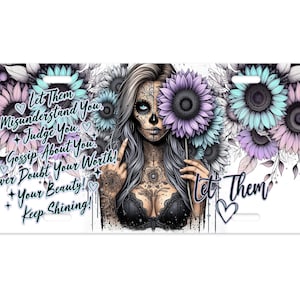 Let Them Vanity Decorative Front License Plate Cute Car License Plate Aluminum Metal Plate
