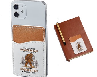 Currently Unsupervised Bigfoot Phone Wallet Credit Card Holder