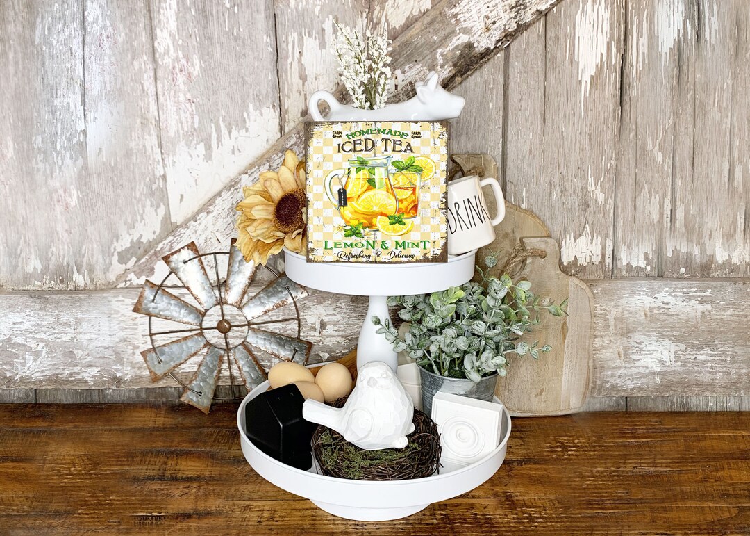 Iced Tea Printed Handmade Wood Mini Sign - Etsy