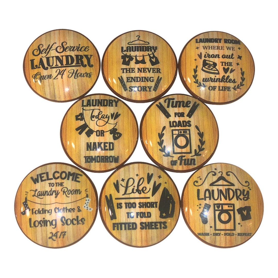 Set of 8 Laundry Room Knobs Etsy