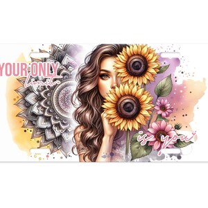 Your Only Limit is You Vanity Decorative Front License Plate Cute Car License Plate Aluminum Metal Plate