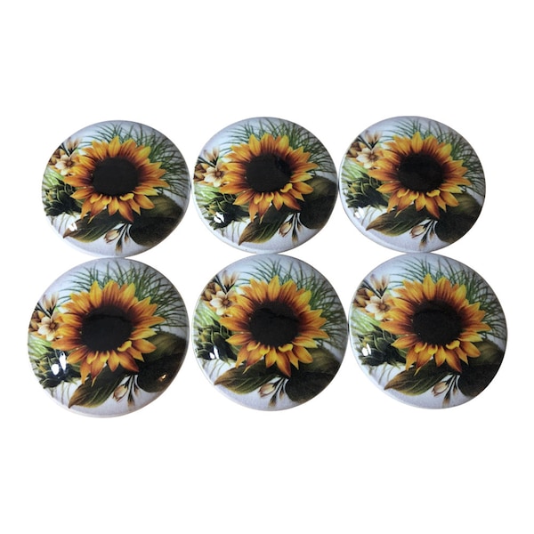 Sunflower Knobs and Pulls Etsy