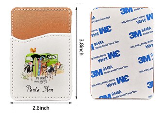 Personalized Just Hanging with My Heifers Phone Wallet Credit Card Holder