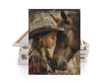 16x20 First Love Horse Wall Art Canvas Print