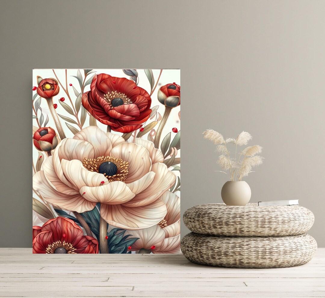 16x20 Floral Dreams Wall Art Canvas Print - Etsy