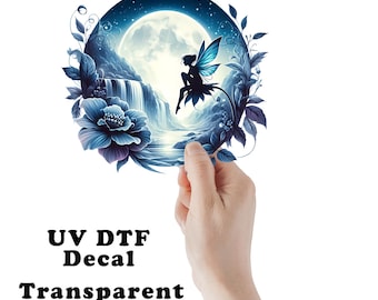 Waterfall Fairy UV DTF Transparent Decal / Sticker You Choose Size