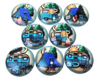 Set of 8 Camping Cabinet Knobs