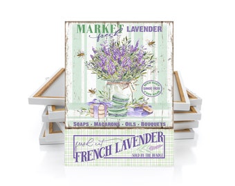 16x20 French Market Lavender Wall Art Canvas Print
