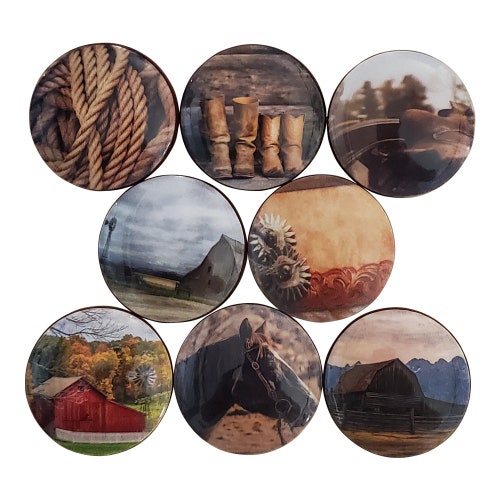 Set of 8 Vintage Farmhouse Knobs Etsy