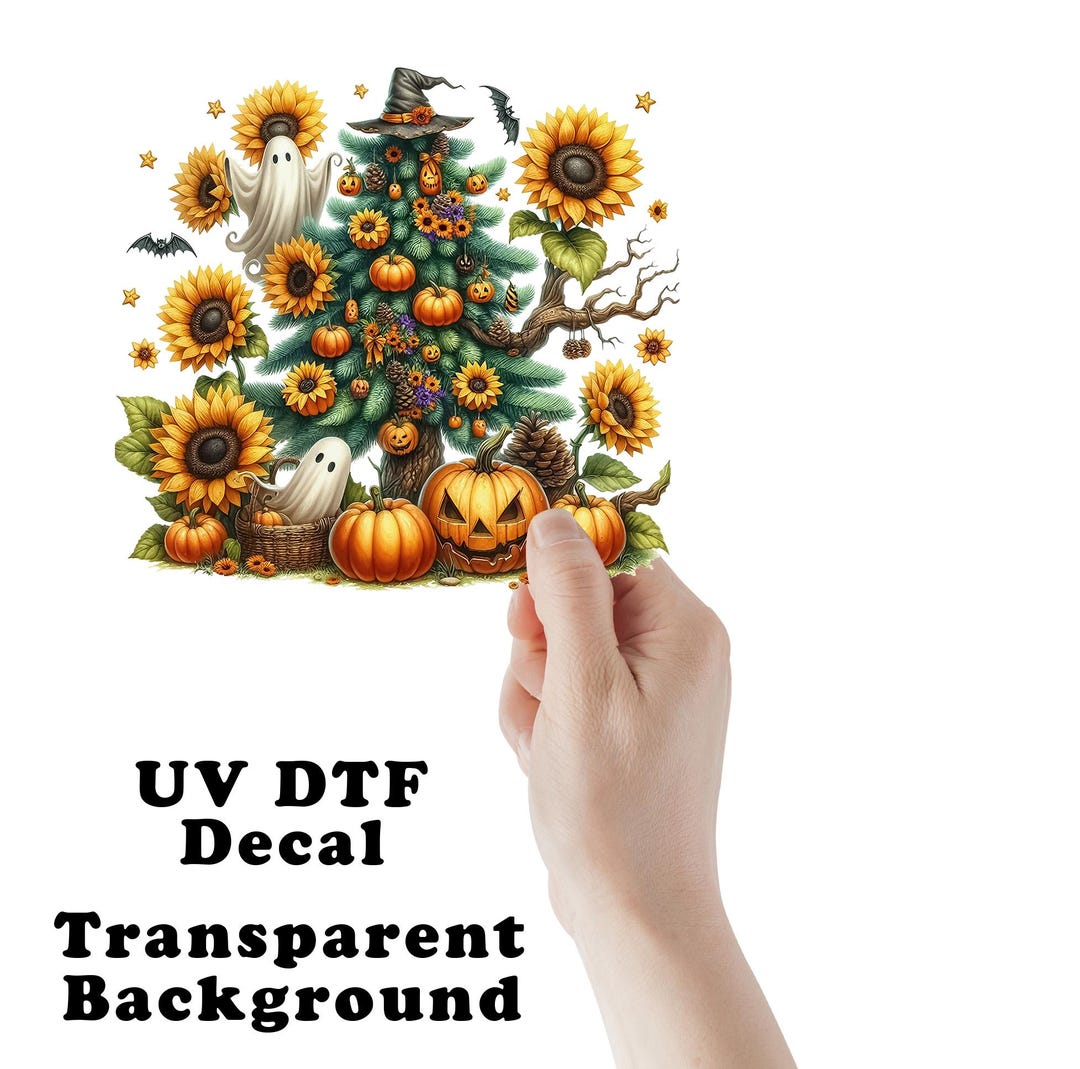 Devious Tree Sticker Halloween Tree UV DTF Transparent Decal / Sticker You Choose Size - Etsy