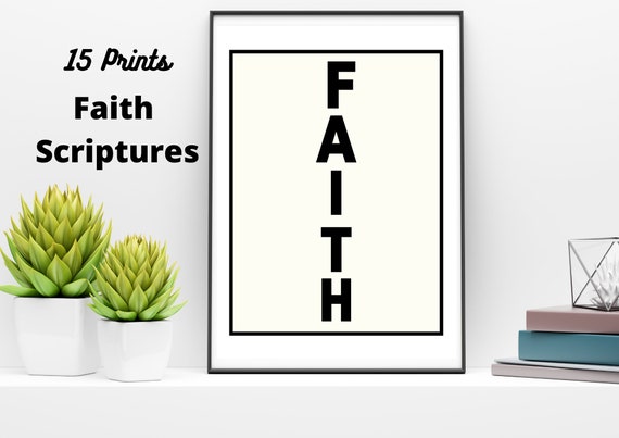 Faith Scripture Printable | Etsy