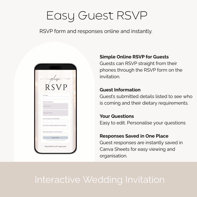 White Flower Backdrop Wedding Invitation Website | Boutique Wedding ...