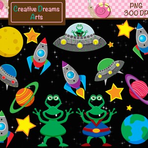 Space clipart Instant Download