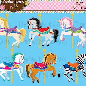 Download instantâneo de clipart digital do carrossel
