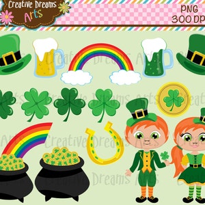 40% off St Patricks Day Digital Clip Art Instant Download