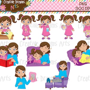 Mädchen Bedtime Routine Instant Download