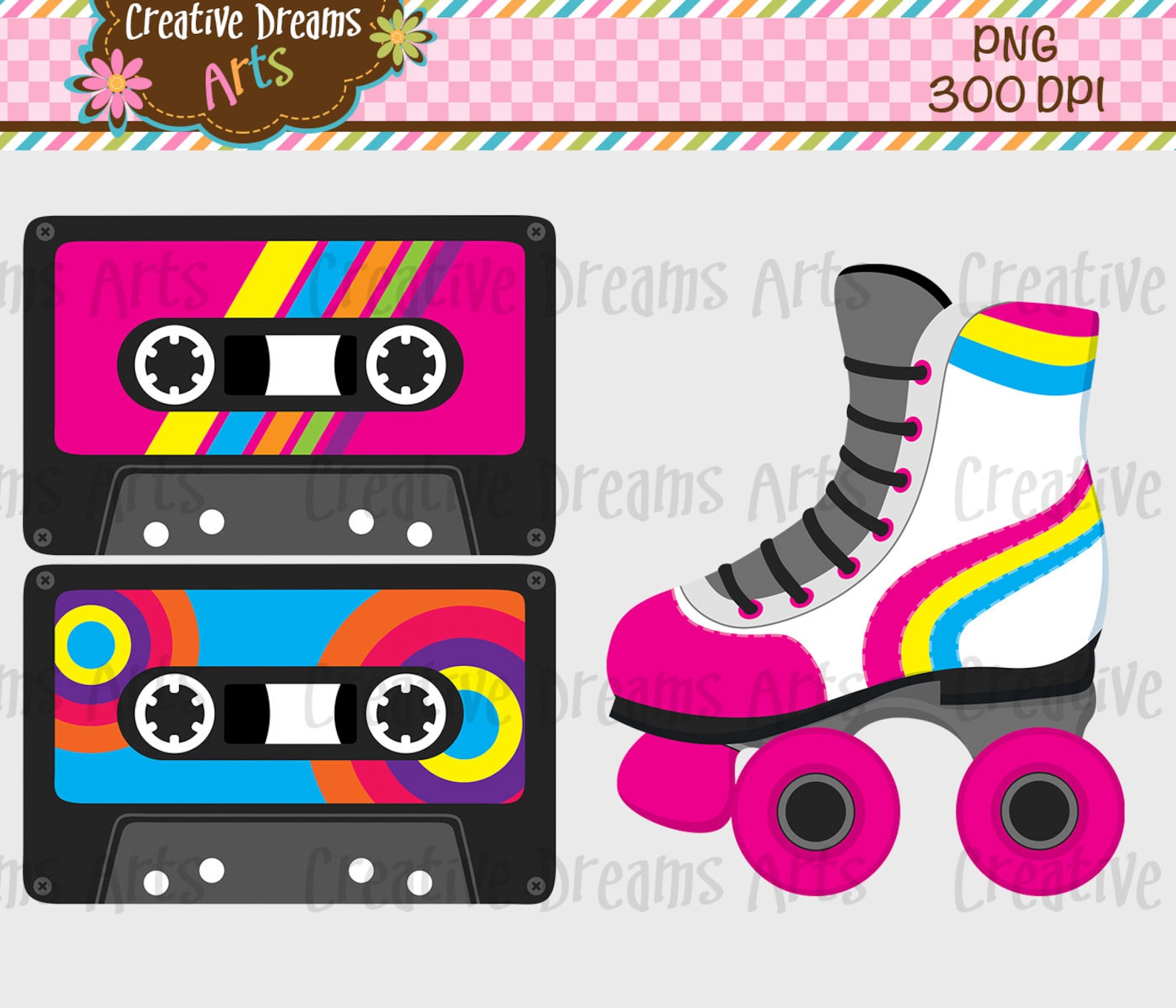 80's Digital Clip Art Instant Download - Etsy