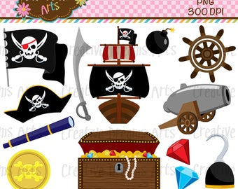 Pirates Digital Clip Art Instant Download