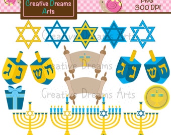 Hanukkah Digital Clip Art Instant Download