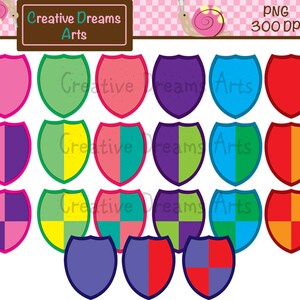 40% Off Shield Clipart Instant Download