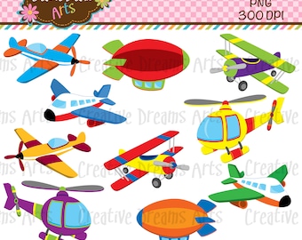 Lets Fly/ AirplanesDigital Clip Art Instant Download