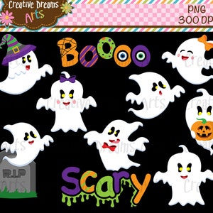Ghosts Clipart Instant Download