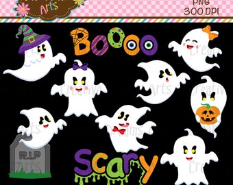 Ghosts Clipart Instant Download