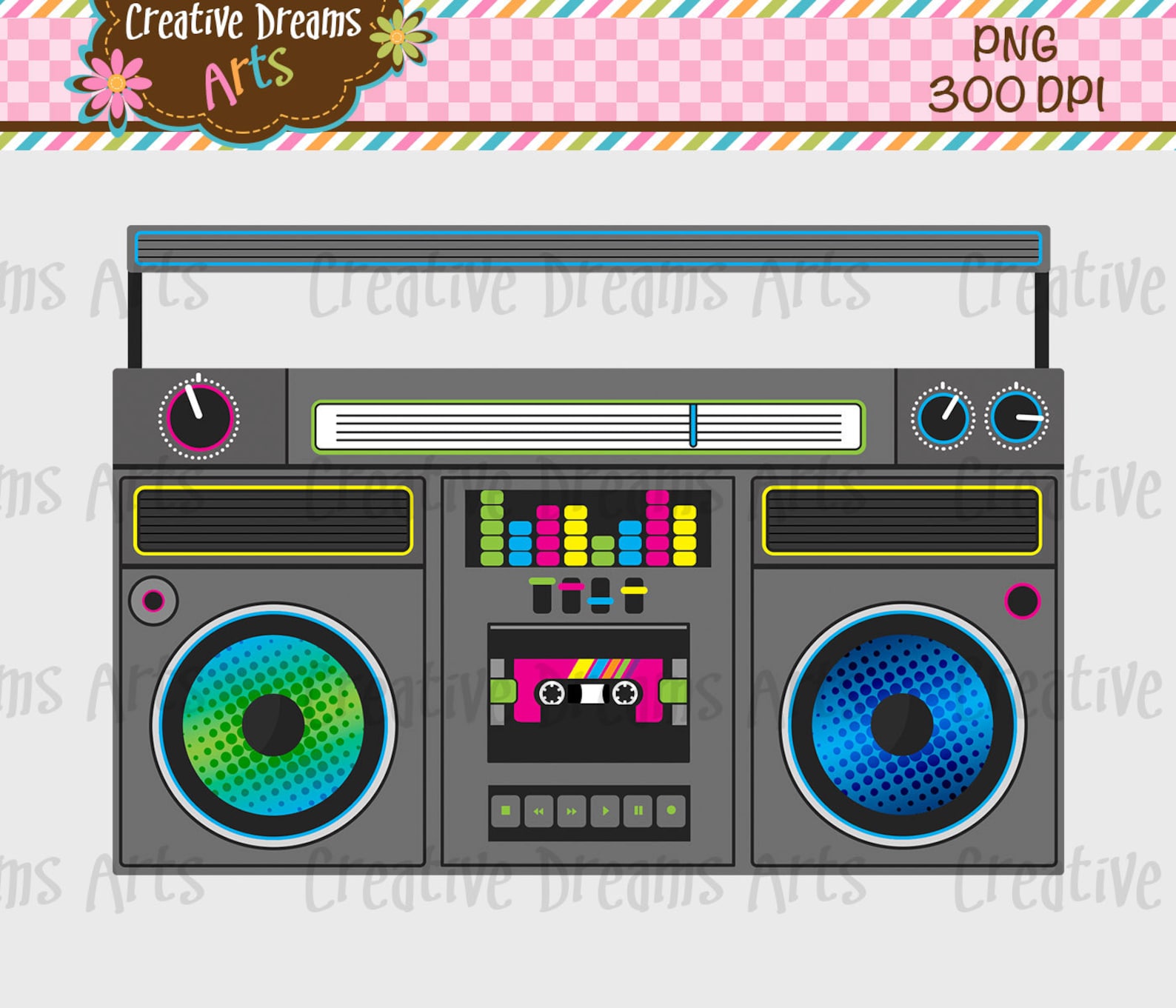 80's Digital Clip Art Instant Download - Etsy