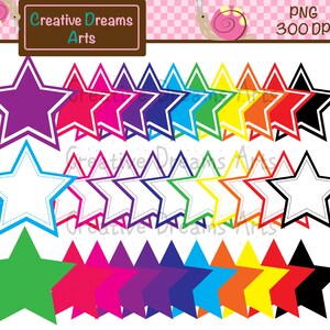 Stars Digital Clip Art Instant Download