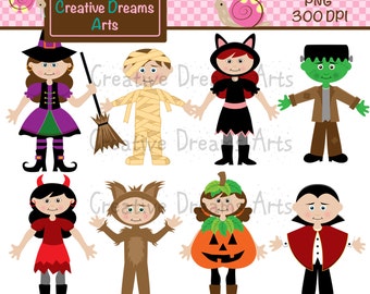 40% Off! Trick Or Treat Clipart Instant Download