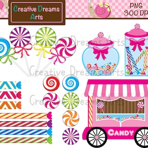 Candy Digital Clip Art Instant Download