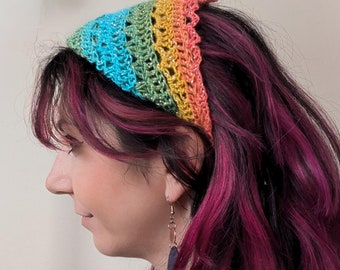 Head Scarf Bandana Crochet Pattern PDF only