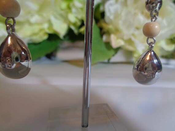 Givenchy Pearl Crystal Dangle Earrings: Rhodium S… - image 4