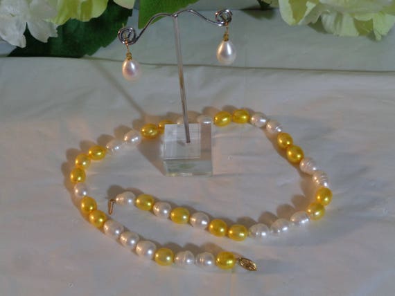 Vintage  14kt Gold Custom Made Yellow and White B… - image 7