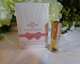 Nettie Rosenstein Fleurs D'ELLE Empty Perfume Bottle  Original Box Display