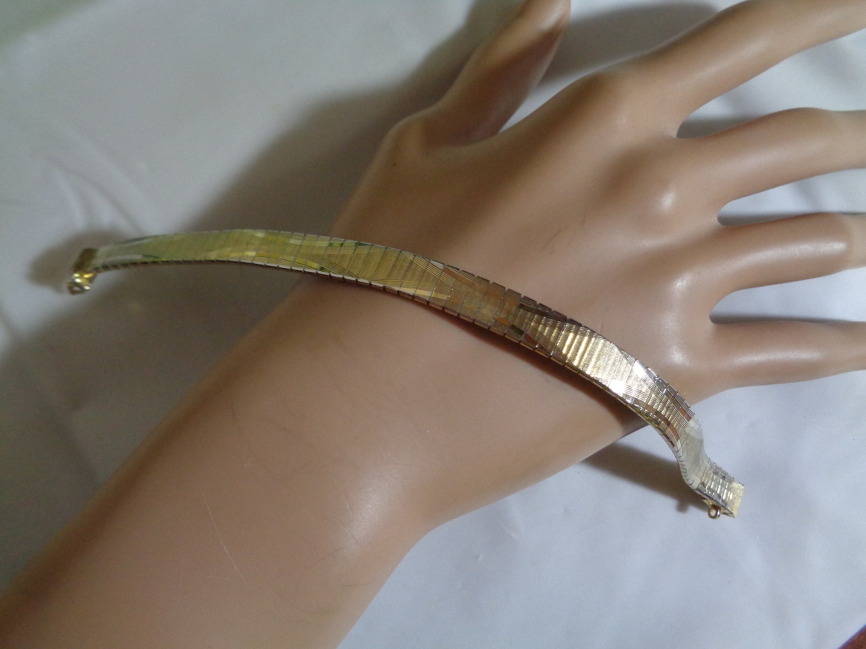 10k Yellow Gold Safety Clasp Bracelet | 8