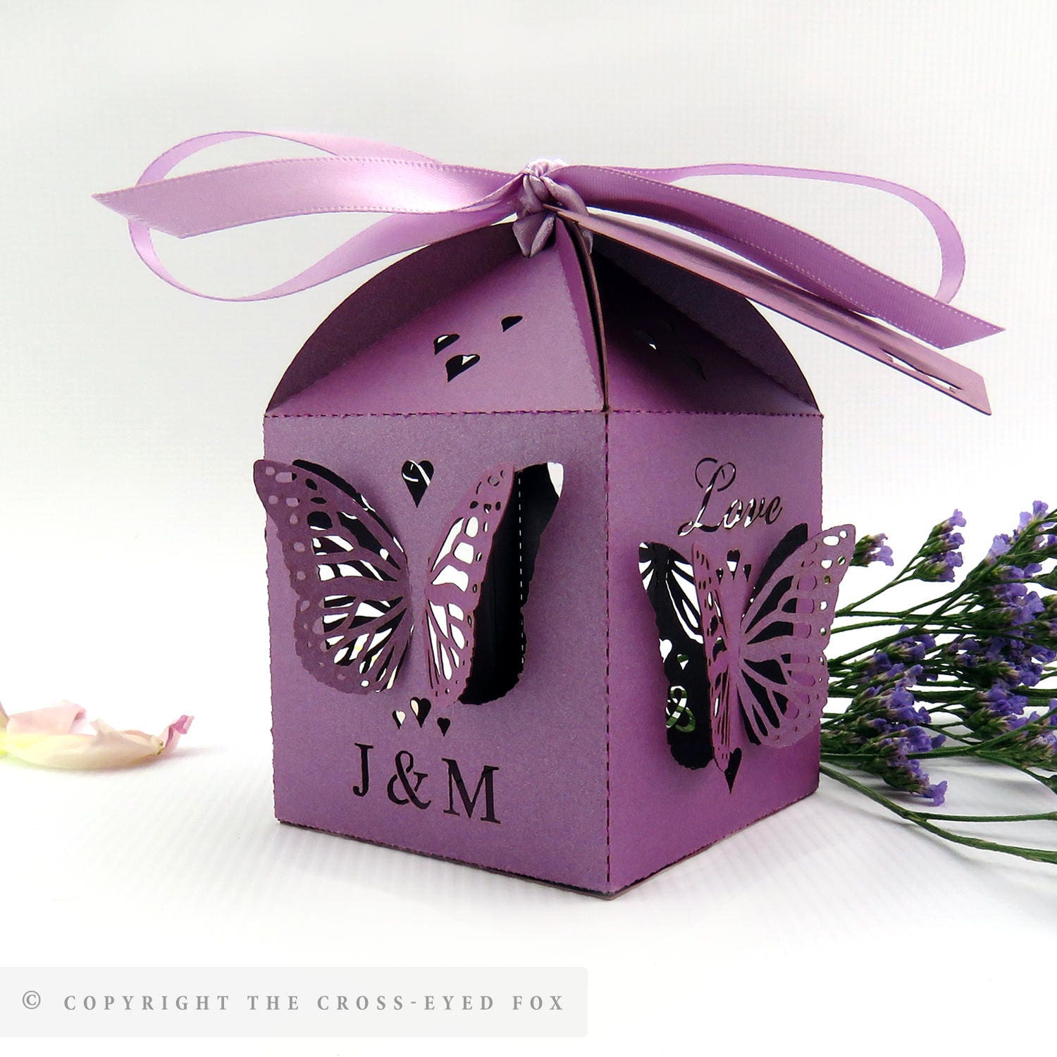 Folding Butterfly Wedding Favor Box Laser Cut Wedding Favour Etsy UK