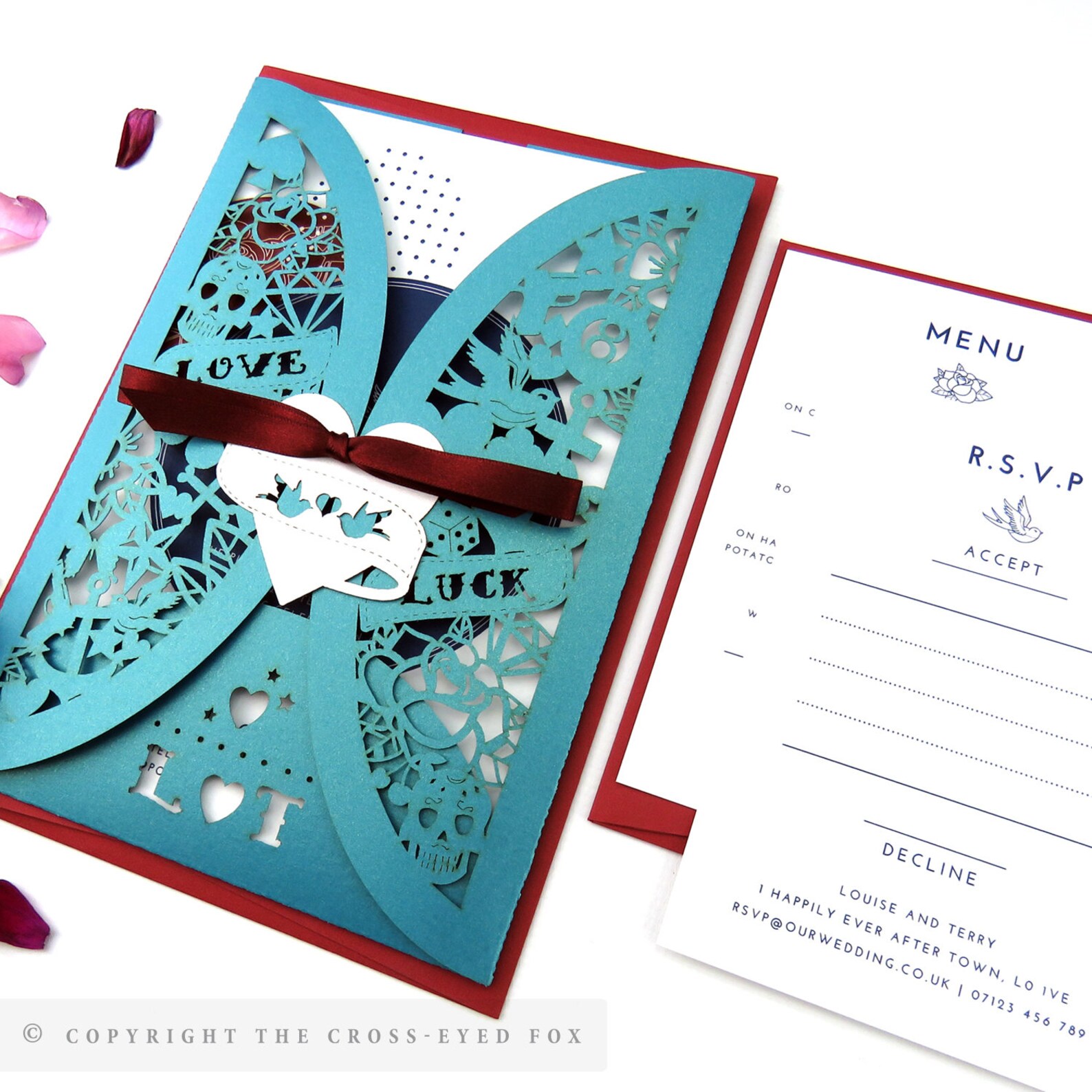 Laser Cut Wedding Invitation Jacket Wedding Stationery Suite Etsy