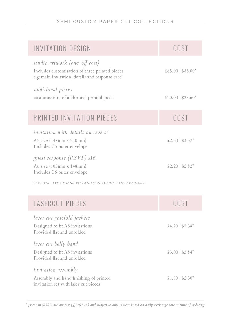 Laser Cut Wedding Invitation Jacket Wedding Stationery Suite Etsy UK