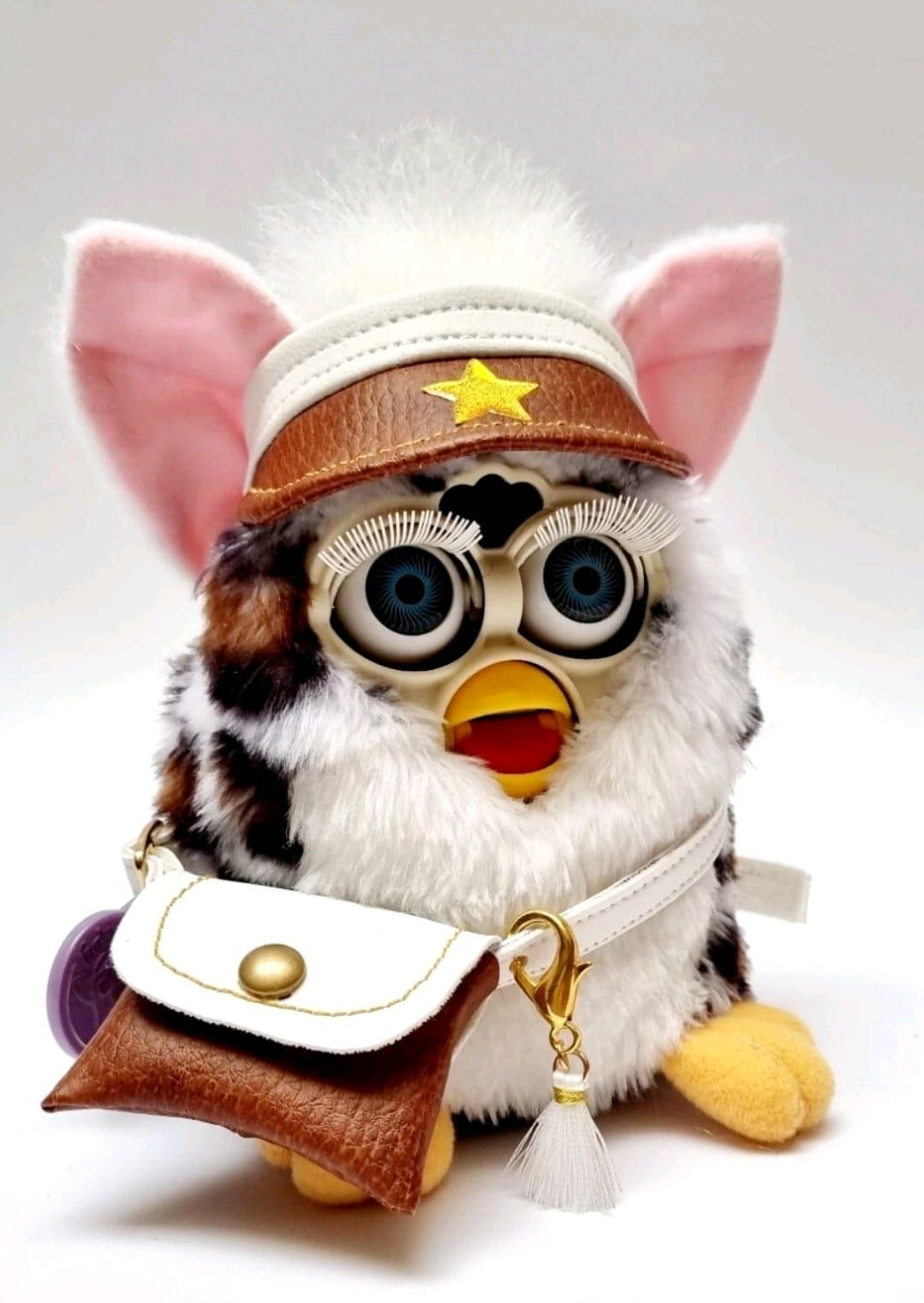 Custom Snow Leopard Furby 1998 | Vintage Tiger Electronics Furby