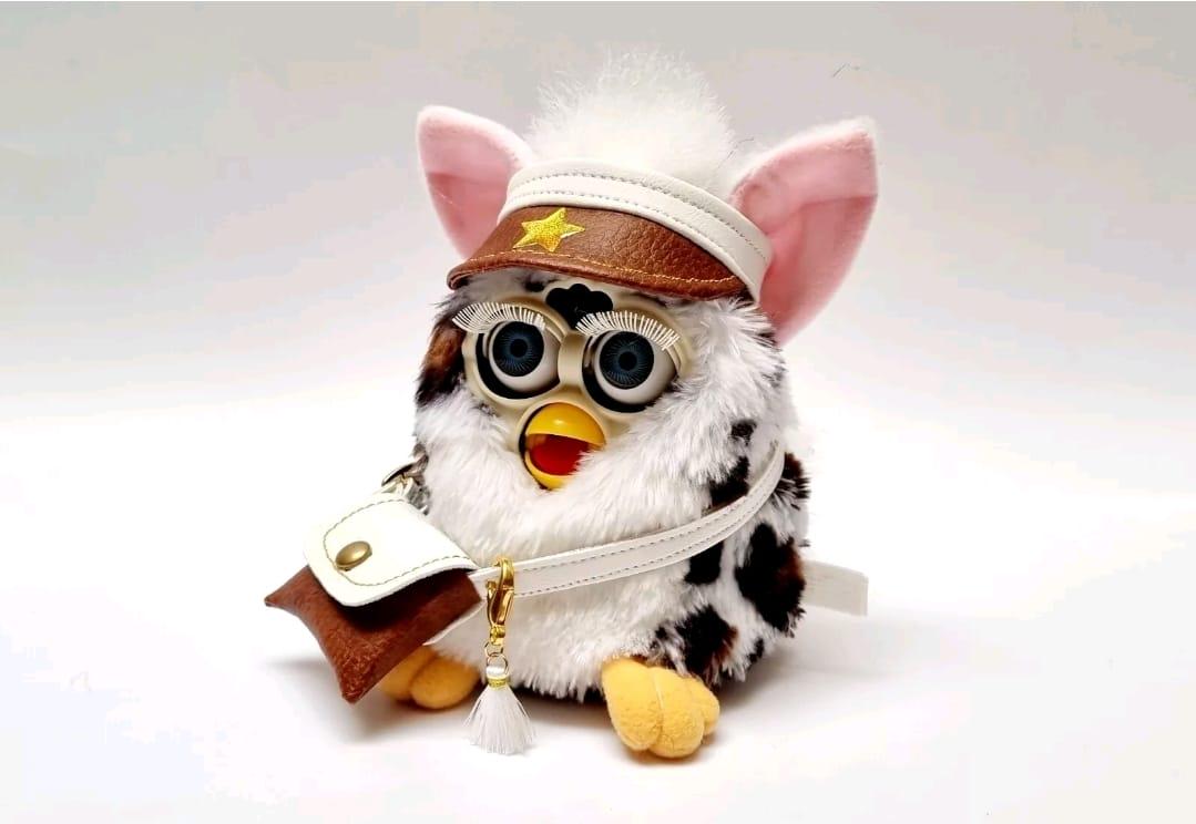 FURBY SNOW LEOPARD 1999 working vintage blanc tiger electronics EUR 20