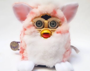 Furby baby 1999 CORAL Furby toy furby babies model 70-940  generation 4 silver eyes Vintage Highly Rare