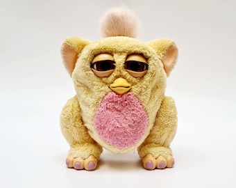 Furby baby Sand emoto tronic furby baby 2005 model 59961 beige fur purple eyes furby plush custom furby toy RARE