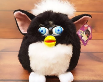 Furby fake Fairy black white knockoff furby bootleg Furby 1998 furby plush furby toy VERY RARE