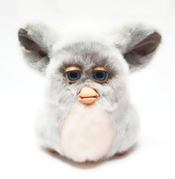 ADOPT ME Furby 2005 Emoto Tronic Sleepy Pink Model 59294 Grey Fur