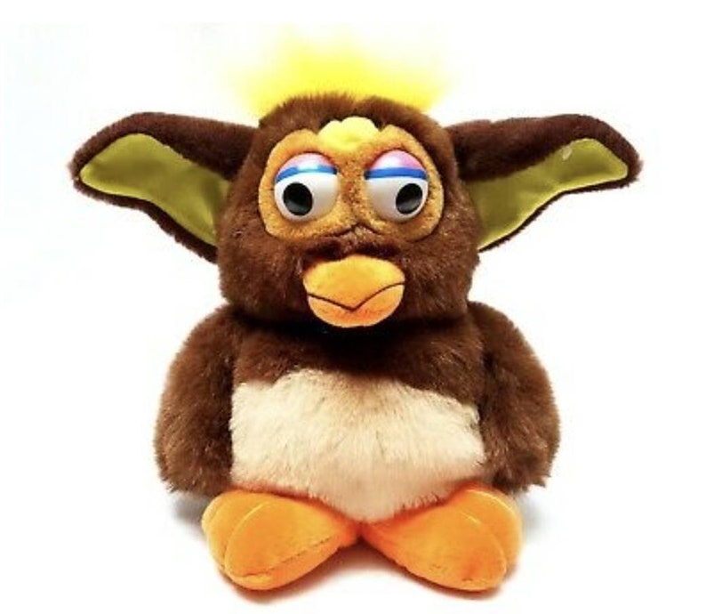 Giant furby fake PATAMATES OWL knockoff furby version brown plush toy Highly Rare image 1