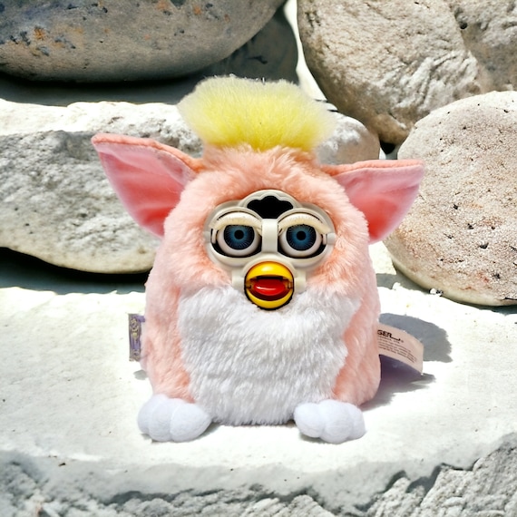 ファービー ベビー 1999 ピーチファービー ぬいぐるみ ピンクと白の