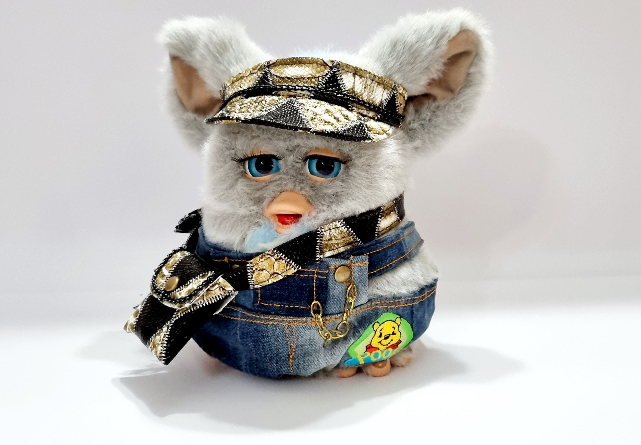 Furby 2005, Custom Furby, Sleepy Blue Furby Toy, Furby Custom