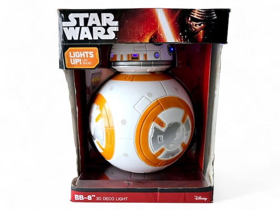 Star Wars BB-8 3D LED Wall Night Light – Kids Room Decor – Disney